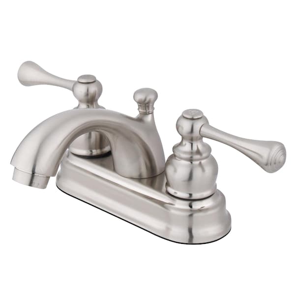 4" Centerset Bathroom Faucet, Brushed Nickel